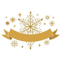 Gold snowflakes with a white background. banner. background. abstract vector