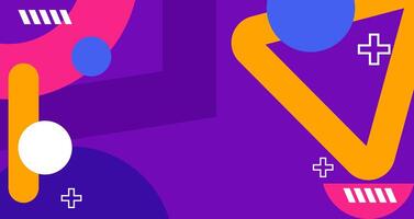 Trendy modern abstract background Purple color with abstract elements blue dark and light element design good for used on posters, banner, web and any more vector