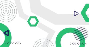 Abstract geometric background, Digital technology banner green shape background concept. Dynamic shapes composition element line graphic texture element design good for used on posters, banner, web vector