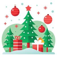 Decorative christmas background - stock picture backdrop vector