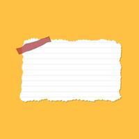 Paper sheet icon set in flat style. Note paper pieces illustration on isolated background. Sheets of note papers sign business concept. vector