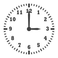Clock icon in flat style. Round watch illustration on isolated background. Timer sign business concept. vector