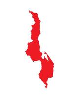 Map of Malawi. Malawi Map on white background. vector