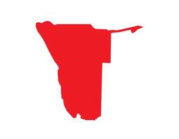 Map of Namibia. Namibia Map on white background. vector