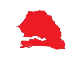 Map of Senegal. Senegal Map on white background. vector