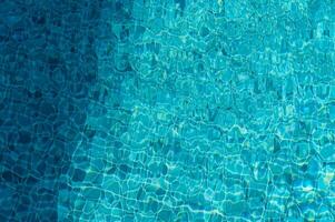 Glistening Turquoise Waters Reflecting Sunlight Create a Serene Atmosphere in a Tranquil Pool Setting During a Bright Summer Day photo