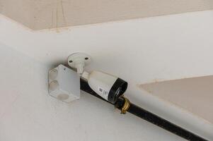 CCTV Security Surveillance Camera In Building photo