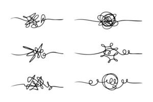 hand drawn tangled scribble sketch. Abstract doodle with line art. vector