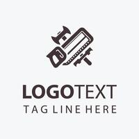 Logo with Knife vector