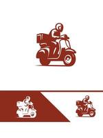 Logo design for delivery service vector