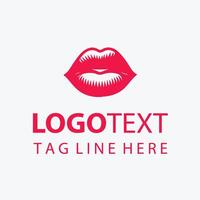 PrintRed Lips Logo with a Unique and Modern Design vector