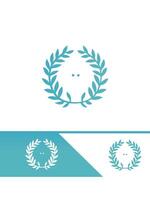 Logo design for a company that makes wreaths vector
