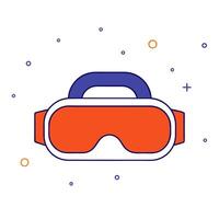 Virtual reality icon vector