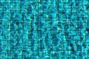 Rippling Waters Under Sunlight Create Mesmerizing Patterns in a Tranquil Swimming Pool on a Bright Summer Day photo