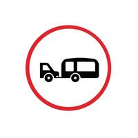 Road sign icon, No Towed. suitable for poster use and web icons vector