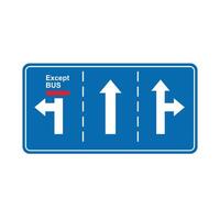 road sign icon, Appropriate traffic lanes traffic on blue checkered board. suitable for poster use and web icon vector