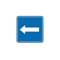 road sign icon, One Way traffic on blue checkered board. suitable for poster use and web icon vector