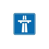road sign icon, Begin traffic on blue checkered board. suitable for poster use and web icon vector