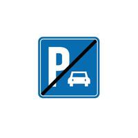 road sign icon, no Parking traffic on blue checkered board. suitable for poster use and web icon vector