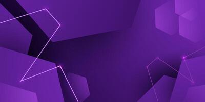Abstract 3D background with dark purple color. Hexagonal pattern overlap line shapes. Cool design. vector