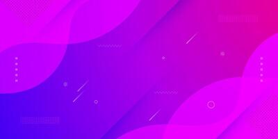 Minimal dynamic purple gradient fluid textured background with 3D style wave liquid color pattern vector
