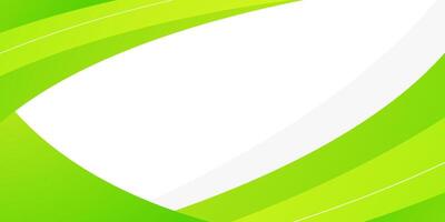 Simple green frame geometric business banner design. Creative banner design with curve shape and lines on white background for template. Simple horizontal banner. vector