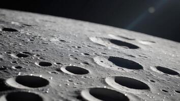 The moon is shown in this image taken by the apollo 11 mission photo