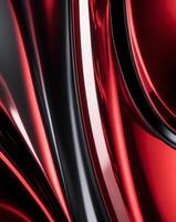 A red and black abstract background with waves photo
