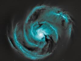 The spiral galaxy is shown in this image photo