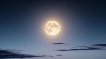 Full moon in the sky with clouds and moon photo
