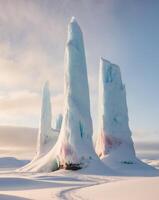 Ice formations in the arctic photo