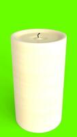 candle with green background photo