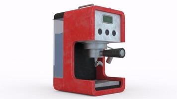 coffee machine with white background photo