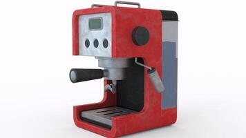 coffee machine with white background photo