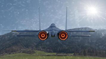 Fighter aircraft photo with different different angle view