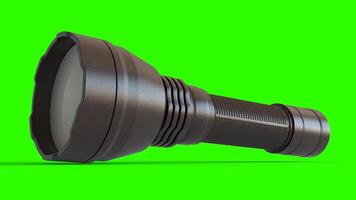 LED Torch Light with green background photo