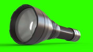 LED Torch Light with green background photo