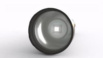 LED Torch Light with white background photo