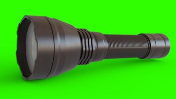 LED Torch Light with green background photo