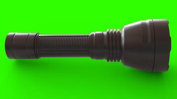 LED Torch Light with green background photo