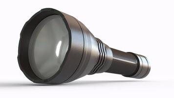 LED Torch Light with white background photo