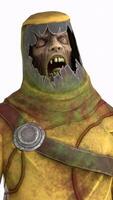 zombie with white background photo