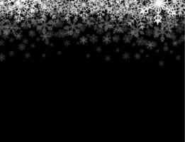 Snowfall from the sky vector