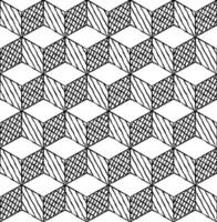 Black and white cubes seamless pattern vector
