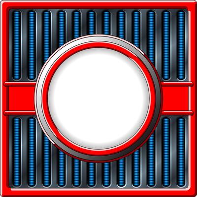 Chrome retro frame