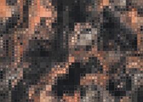 A black and orange background with a lot of dots vector