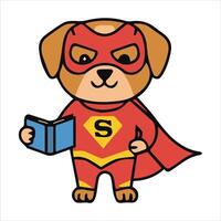 Wondrous woofs A cute dog's enchanting magic show vector
