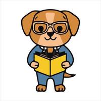 Wondrous woofs A cute dog's enchanting magic show vector