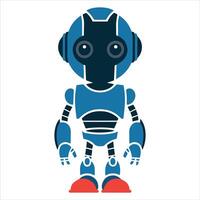 Modern robot icon trendy flat design on white background vector