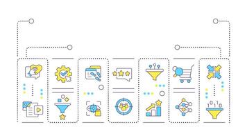 Recommender system word concept isolated on white. Machine learning. Data management, filtering. Creative illustration banner surrounded by editable line colorful icons vector